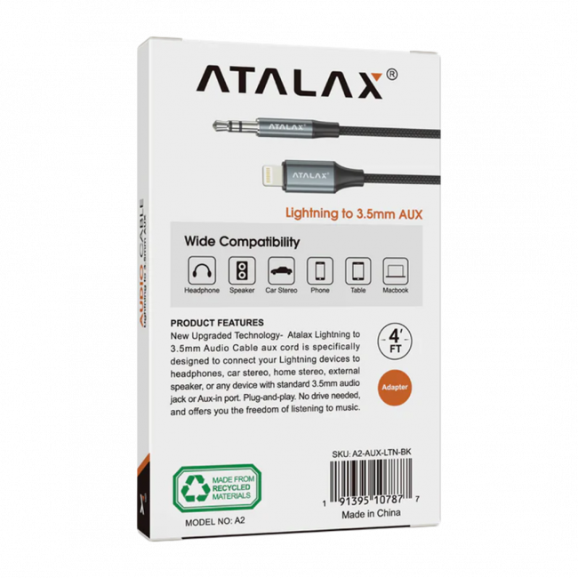 ATALAX A2 LIGHTNING TO 3.5mm PACKAGING 2