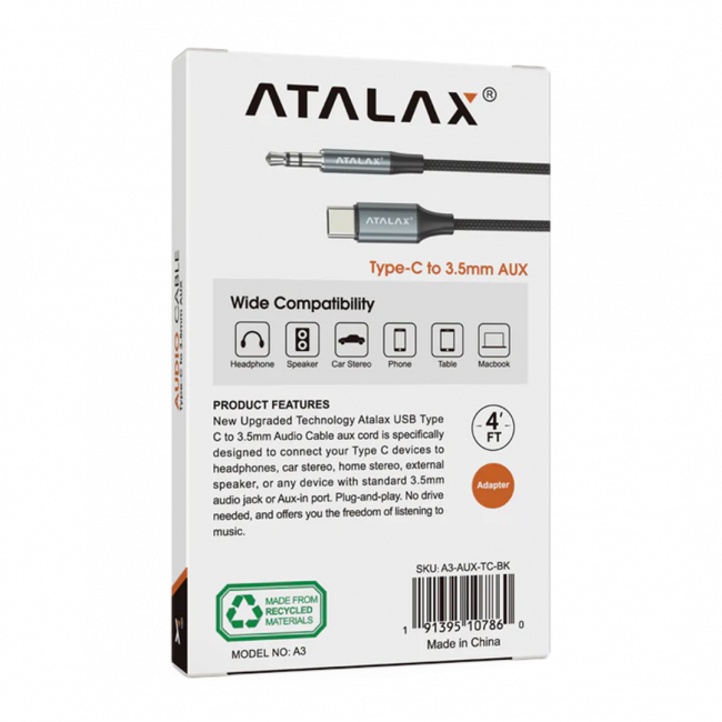 ATALAX A3 TYPE C TO 3.5mm PACKAGING 2